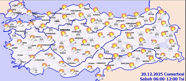 20 Aralık Cumartesi Hava Durumu: Bugün Hava Nasıl Olacak?