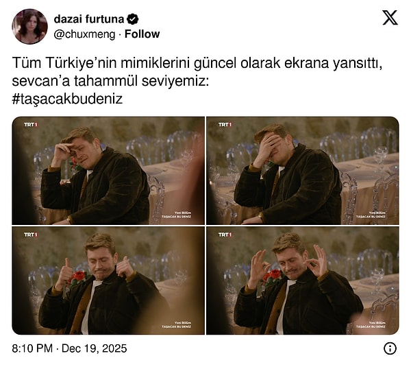 Sevcan hepimizi cringe komasına soktu.