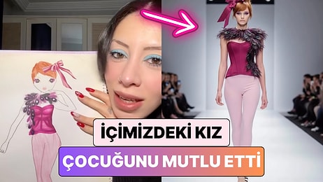 Birçok Kız Çocuğunun Hayali Gerçek Oldu: Bir Kadın Küçükken Yaptığı Tasarımları Yapay Zeka ile Canlandırdı