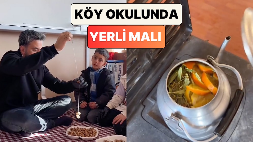 Bir Köy Okulunda Gerçekleştirilen Yerli Malı Haftası Etkinliği İçinizi Isıtacak