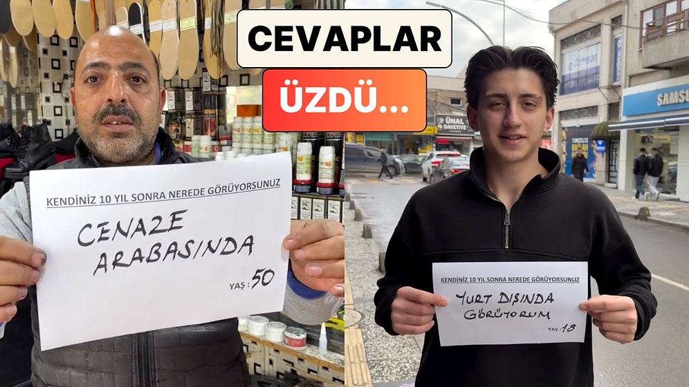 Cevaplar Düşündürdü: Farklı Yaşlardan İnsanlara "Kendinizi 10 Sene Sonra Nerede Görüyorsunuz?" Sorusu Soruldu