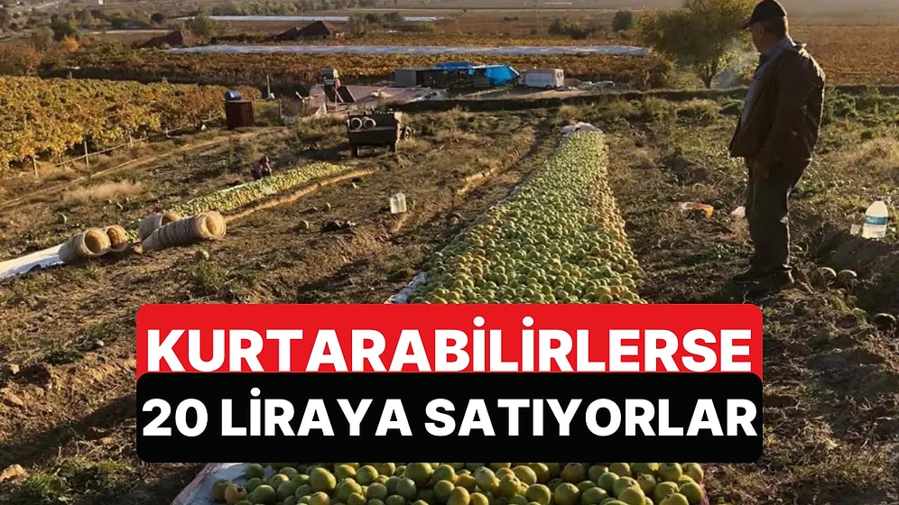 Ürünleri Kurtarmak İçin Güneşe Serdiler, Kurtarabilirlerse 20 Liraya Satıyorlar