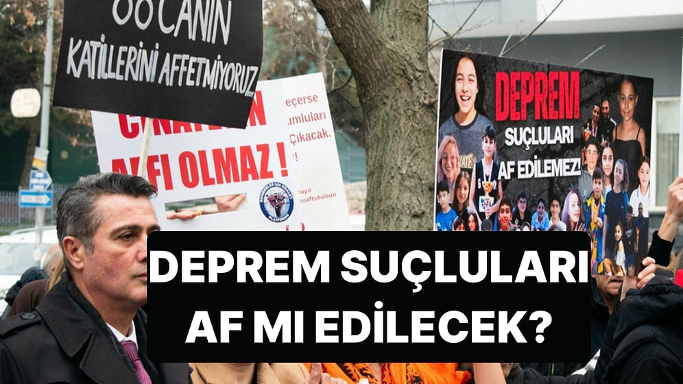 Depremde Yakınlarını Kaybeden Aileler Deprem Suçlularının Affedilmemesi İçin Eylem Yaptı