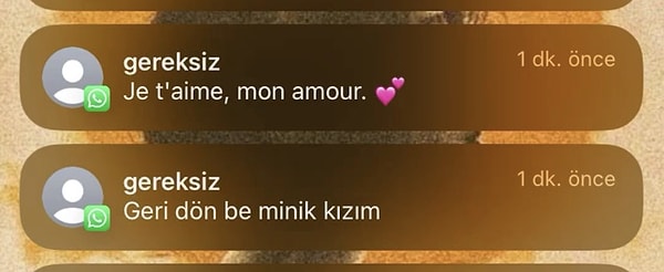 "Geri dön be minik kızım"