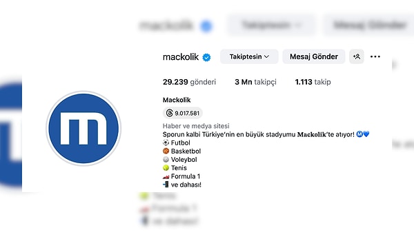 Maçkolik Kimin?