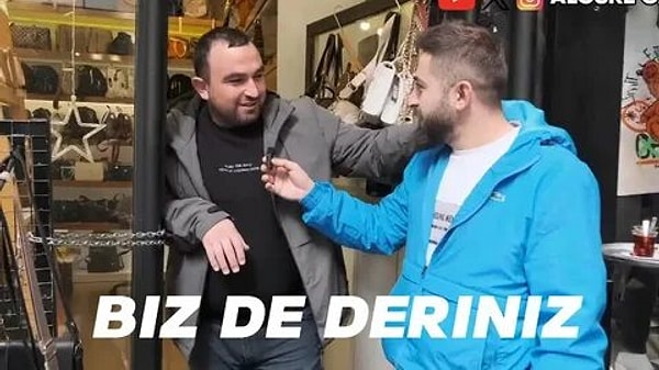 "Biz de deriniz."