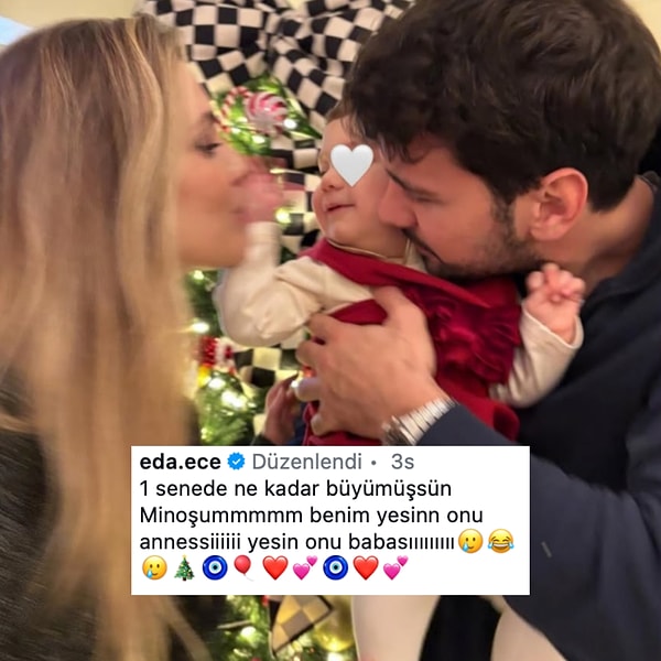 Mina göz açıp kapayıncaya kadar büyüdü, yılın sonuna günler kala Eda Ece'yi duygusallığa sürükledi!