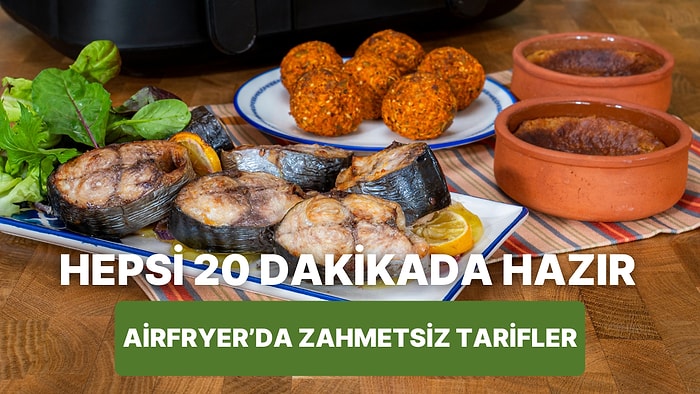 Airfryer'da Kahvaltılık Yulaf Topları, Balık Fileto ve Kızarmış Helva Tatlısı Nasıl Yapılır?