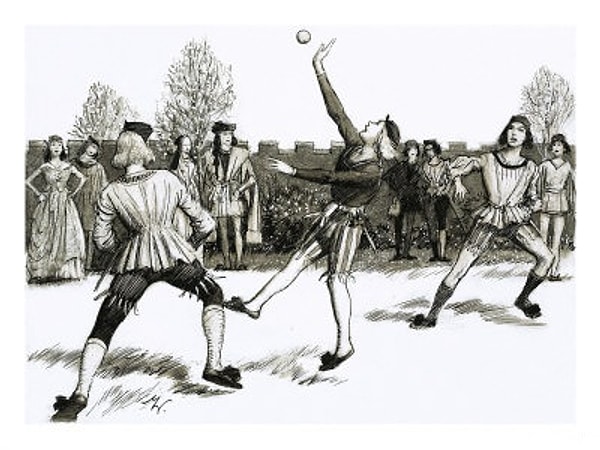 Tenisin atası, manastır avlularında avuç içiyle oynanan bir oyundu.