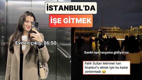İzlerken Yorulduk: Birkaç Aktarma ile İşe Giden Kadın İstanbul'da İşe Gitme Çilesini Gösterdi