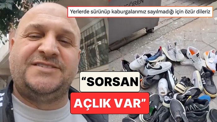 Bir Vatandaş Çöp Kutularını Gezerek Ekonomi Analizi Yaptı: "Sorsan Açlık Var Çöpte Et Var"