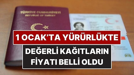 Resmi Gazete’de Yayımlandı: 2026 Kimlik, Pasaport ve Ehliyet Ücretleri Netleşti