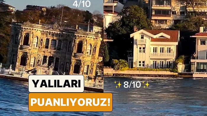 Yine Çenemiz Yoruldu: Bir Genç Boğazdan Geçerken Gördüğü Yalıları Puanladı