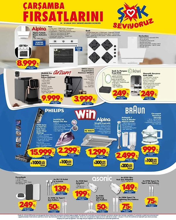 Alpina Turbolu Beyaz Ankastre Set 8.999 TL