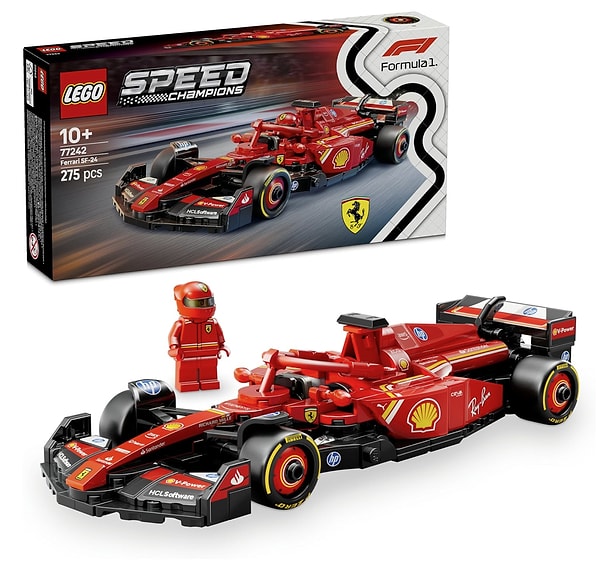 Hız tutkunu sevgilinizle birlikte keyifli zaman geçirmek istiyorsanız, LEGO Ferrari SF-24 F1 Yarış Arabası, yılbaşı için harika bir hediye fikri olabilir!