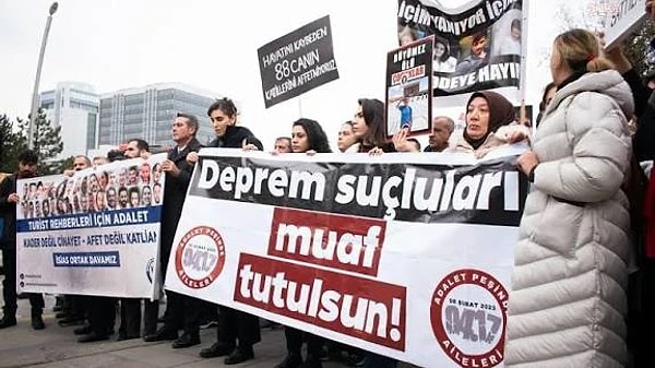 Deprem suçlarına da tahliye öngören tasarı tepki çekmişti.