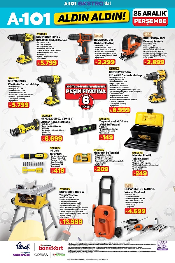 Stanley Çift Akülü Darbeli Matkap 5.799 TL