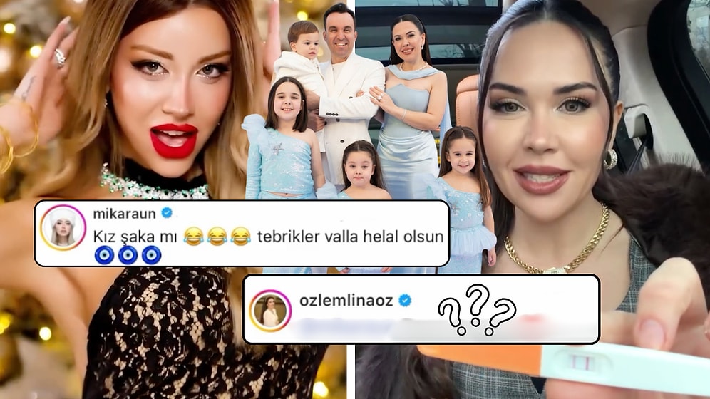 Beşinci Çocuk Müjdesini Duyurmasının Ardından Tebrik Yorumu Atan Mika Raun'a Özlem Öz'den Dikkat Çeken Cevap!