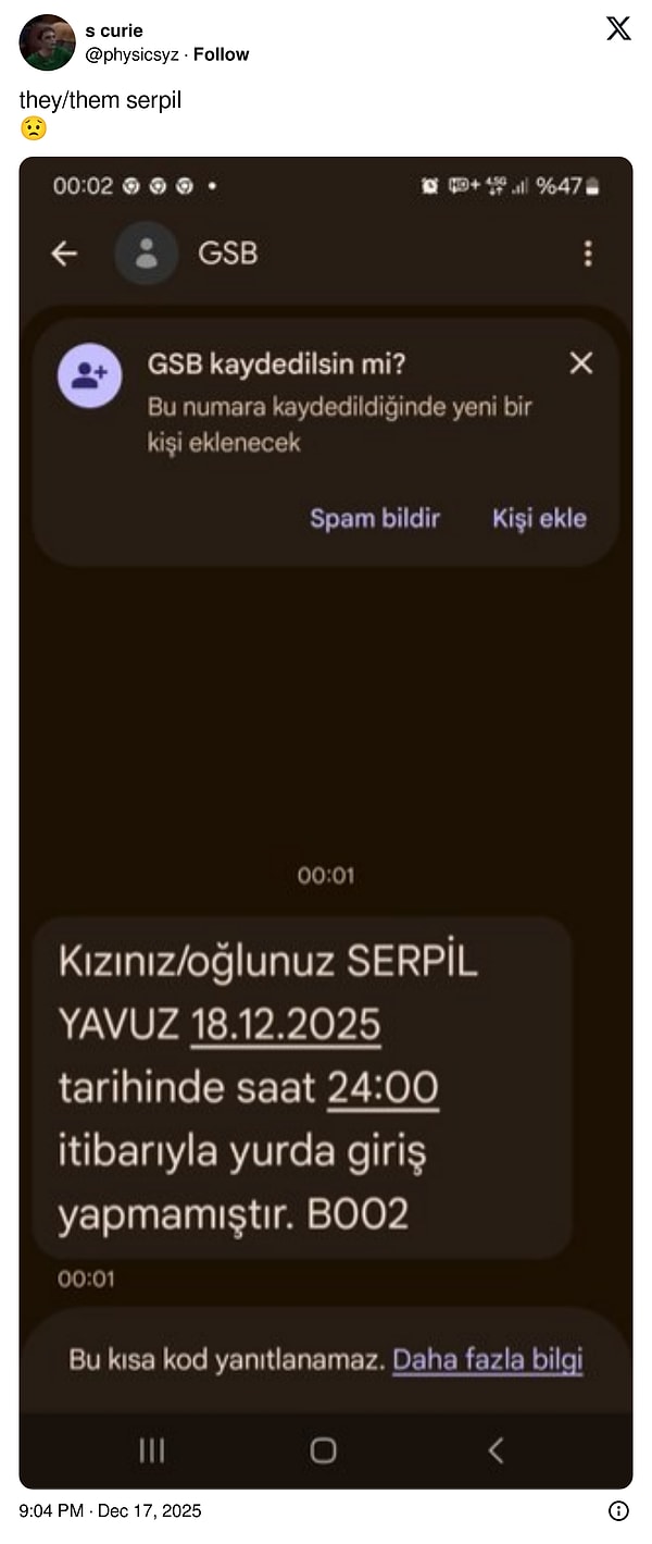 Cinsiyet belirtilmemiş...