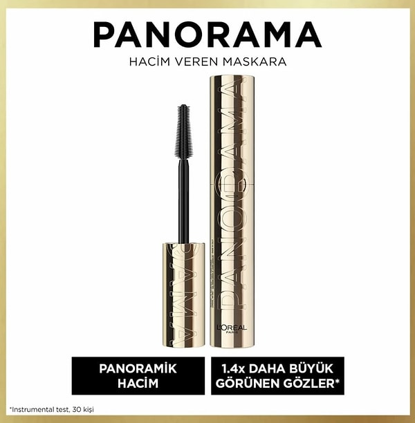 Bu sene çok konuşulan maskaralar arasında yerini sağlamlaştıranlardan biri de L’Oréal Paris Panorama Hacim Veren Maskara.