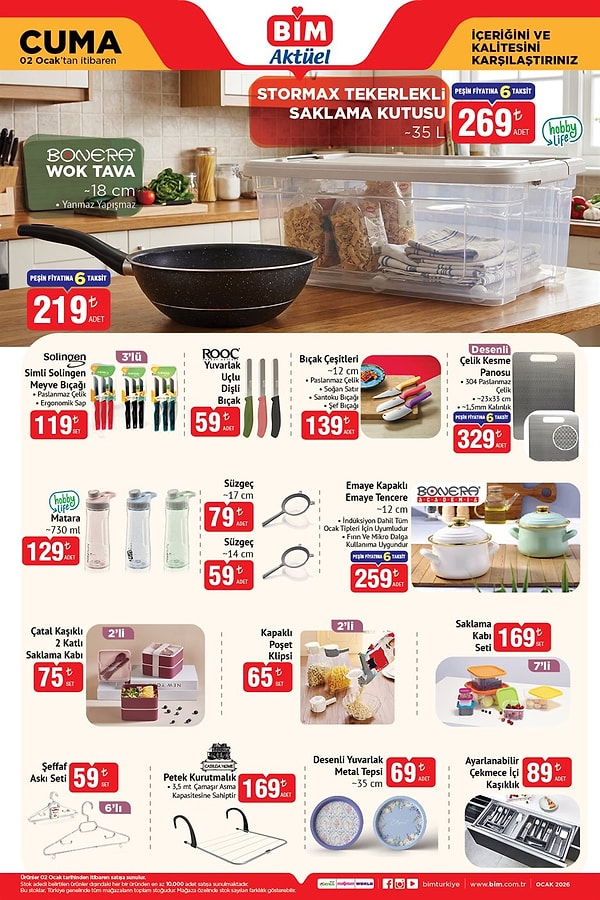 Bonera Wok Tava 219 TL