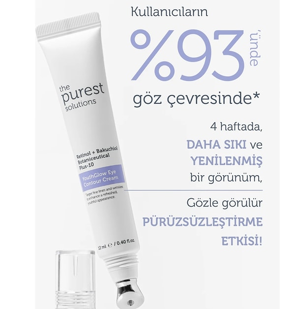 Göz çevresindeki ince çizgilerle mücadele ederken aynı zamanda nem desteği sağlayan etkili bir bakım ürünü!