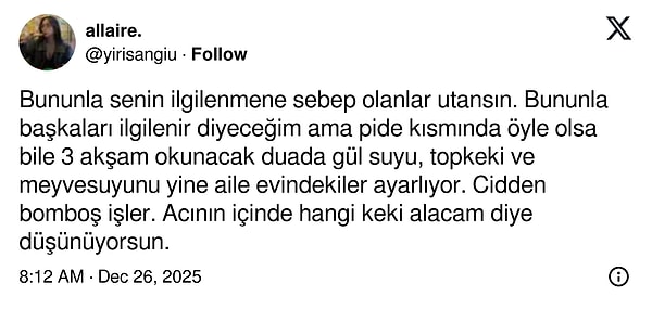 Bununla ilgilenecek kişilerin başka kişiler olması gerektiği savunuldu.