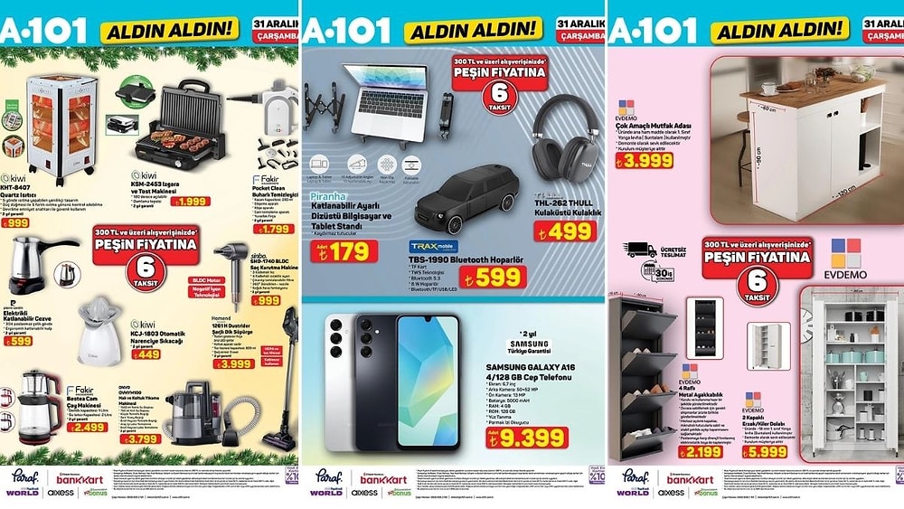 A101'e Isıtıcı Geliyor! 31 Aralık 2025 Aldın Aldın Kataloğu