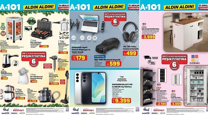 A101'e Isıtıcı Geliyor! 31 Aralık 2025 Aldın Aldın Kataloğu