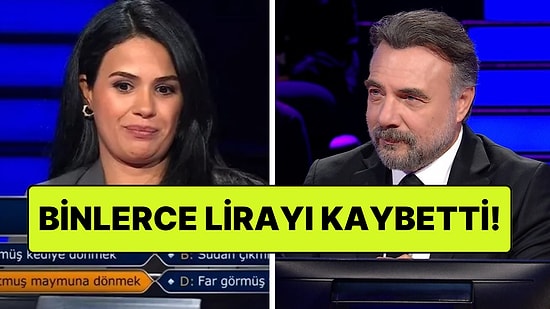 Kim Milyoner Olmak İster'de Risk Alan Yarışmacı 300 Bin TL'lik Soruya Yanlış Yanıt Verdi