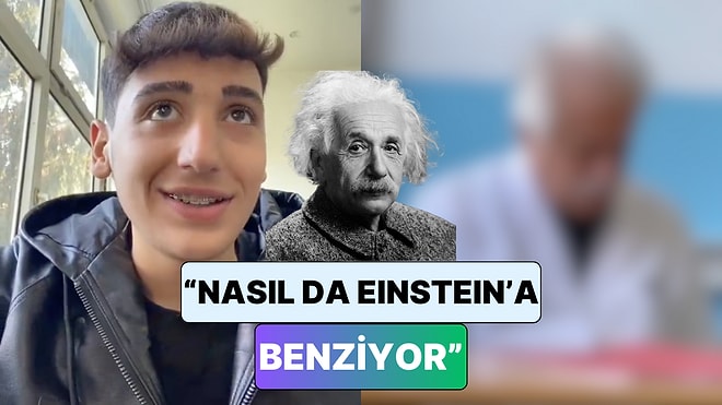 Bir Öğrenci Ünlü Fizikçi Einstein'a Benzettiği Fizik Öğretmenini Paylaştı