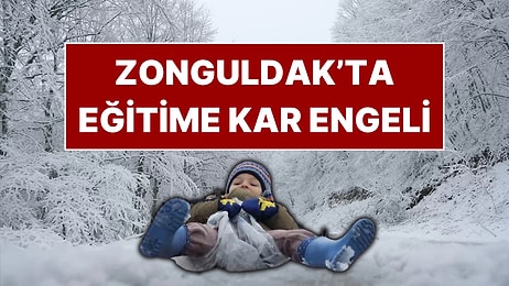 Eğitime 'Kar' Engeli: Zonguldak'ta Olumsuz Hava Koşulları Nedeniyle Okullar Tatil Edildi