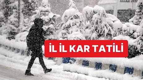 Birçok İlden Peş Peşe Kar Tatili Haberi Geldi: Hangi İllerde Okullar Tatil Oldu?