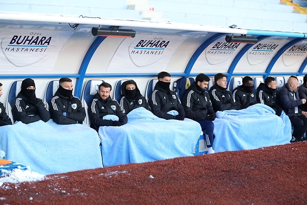 Erzurumspor'un Çorum FK'yı ağırladığı maçta ilginç anlar yaşandı.