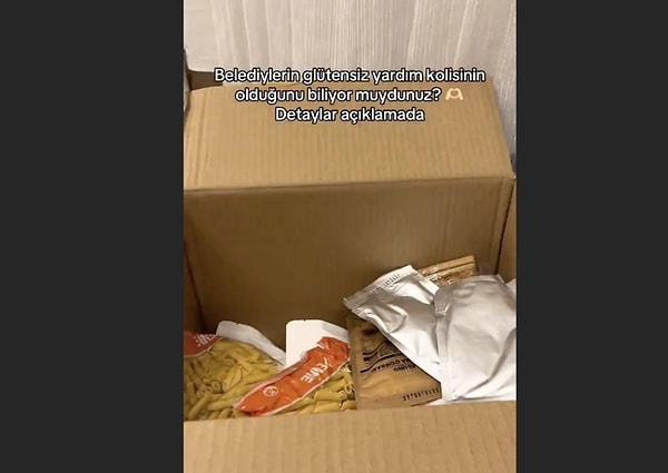 Videoda ve belediye kaynaklarında belirtilen paket içeriği genel olarak şu şekilde;