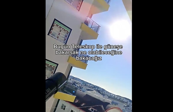 So, what would actually happen if we looked at the sun through a telescope with our naked eye?