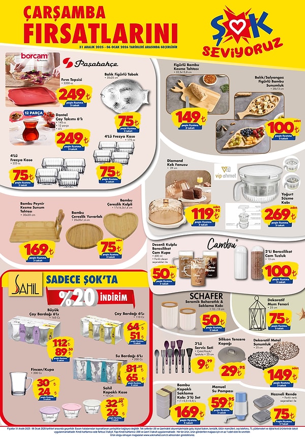 Borcam Fırın Tepsisi 249 TL,