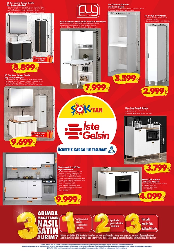 FLY Çamaşır Kurutma Makinesi Dolabı 3.599 TL