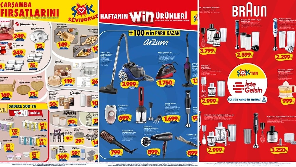 ŞOK'a Braun El Blender Seti Geliyor! 31 Aralık 2025 ŞOK Aktüel Ürünler Kataloğu