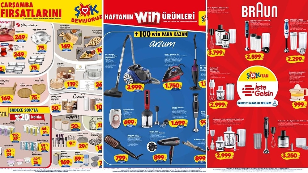 ŞOK'a Braun El Blender Seti Geliyor! 31 Aralık 2025 ŞOK Aktüel Ürünler Kataloğu