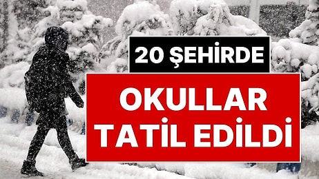 Kar Türkiye'yi Etkisi Altına Aldı: 20 Şehirde Okullar Tatil Edildi! 30 Aralık Salı Bugün Okullar Tatil mi?