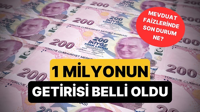Mevduat Faizlerinde Son Durum: 1 Milyon TL'nin Aylık Getirisi Ne Kadar?