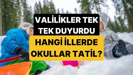Yarın Okullar Tatil mi? 31 Aralık İstanbul'da Okullar Tatil mi, Hangi İllerde Kar Tatili Oldu?
