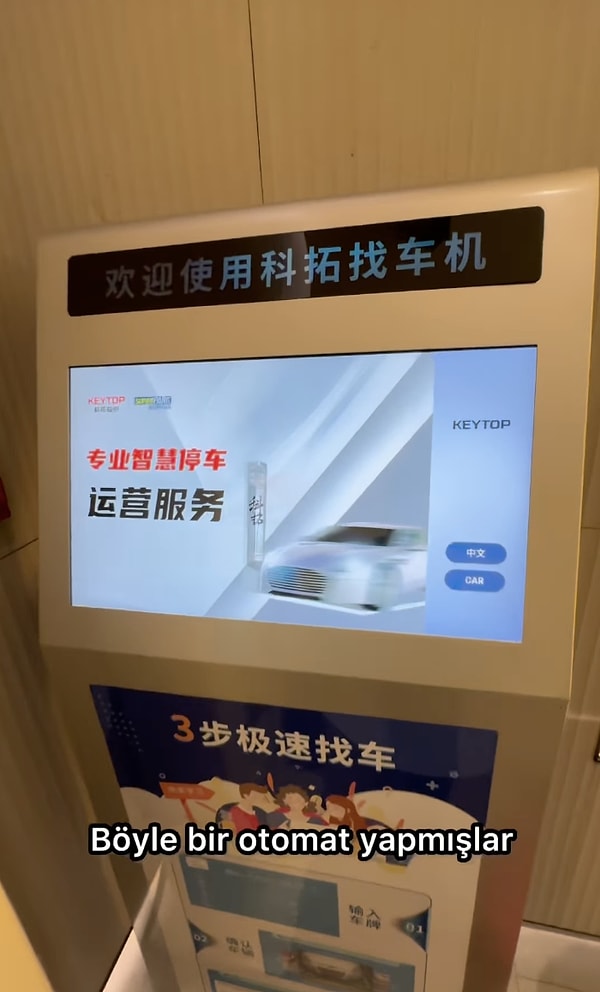 Otoparklardaki otomatlar sayesinde aracınıza giden yolun haritasını bile alabiliyorsunuz!