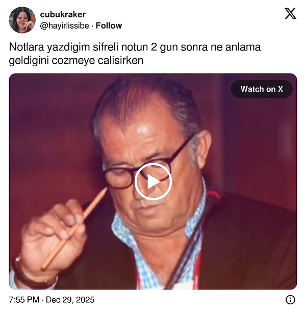 Kendi notunu da çözemiyorsan...