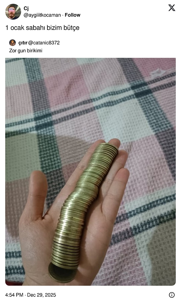 Güncel maddi durum...