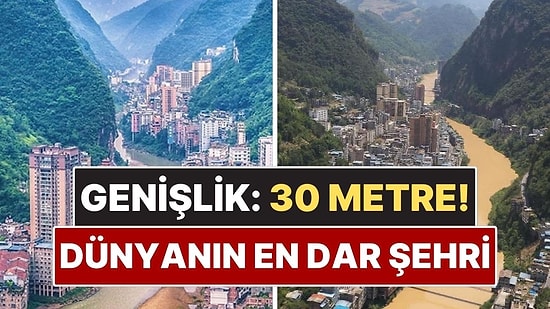 Genişliği Yalnızca 30 Metre! Dünyanın En Dar Şehri Ünvanını Elinde Tutuyor