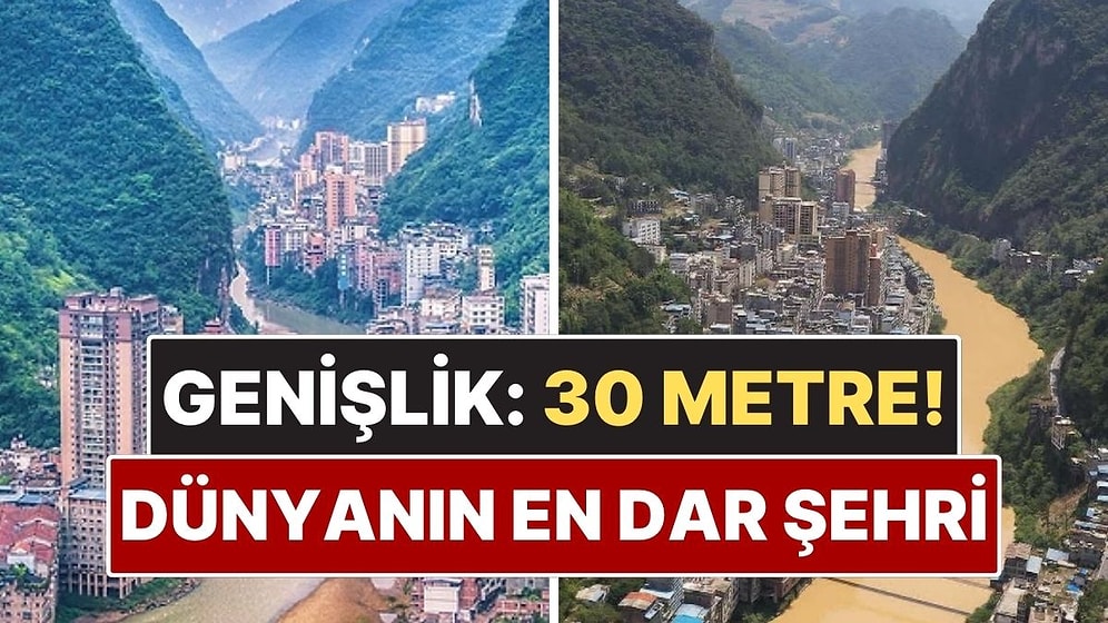 Genişliği Yalnızca 30 Metre! Dünyanın En Dar Şehri Ünvanını Elinde Tutuyor