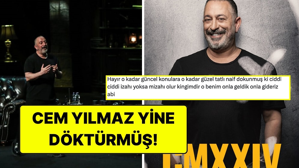 Cem Yılmaz'ın Netflix'te Yayınlanan Son Gösterisi "CMXXIV" Beğeni Dolu Yorumlar Aldı