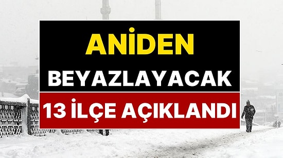 İstanbul’un 13 İlçesinde Yoğun Kar Bekleniyor! Saat Verildi, Yağış Kütleleri Haritalarda Görüldü